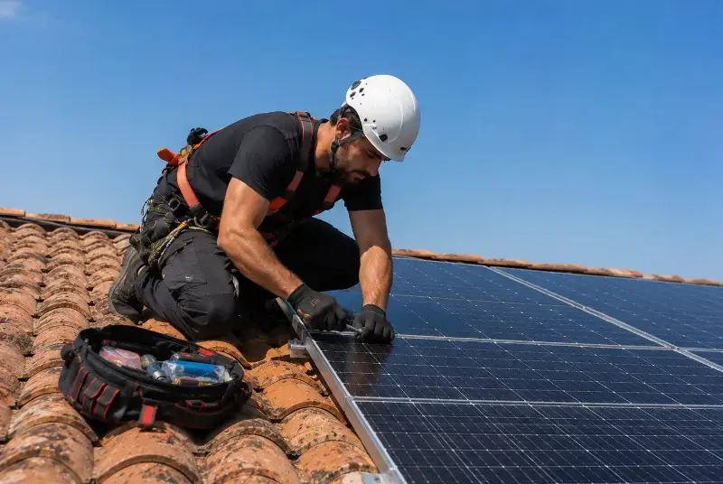 Maintenance et monitoring de panneaux solaires à Trigance
